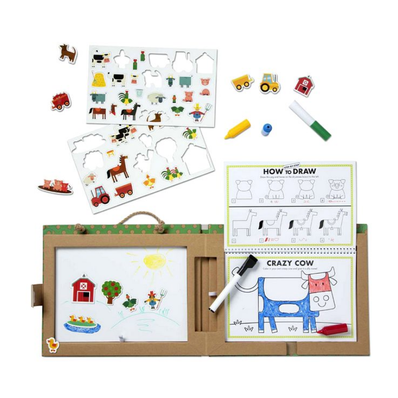Melissa and Doug Play Draw Create Farm Fun Our Past Times
