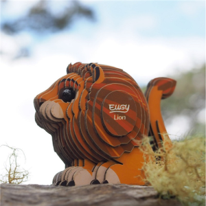 Eugy - 3D Cardboard Model - Lion