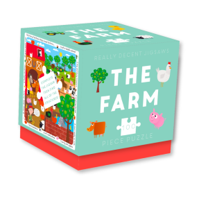 Really Decent Jigsaws - Jigsaw Cube - The Farm - Box