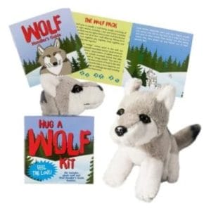 wolf soft toy plush cuddly wolf