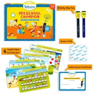 Skillmatics Write and Wipe Activity Mats – I Can Write