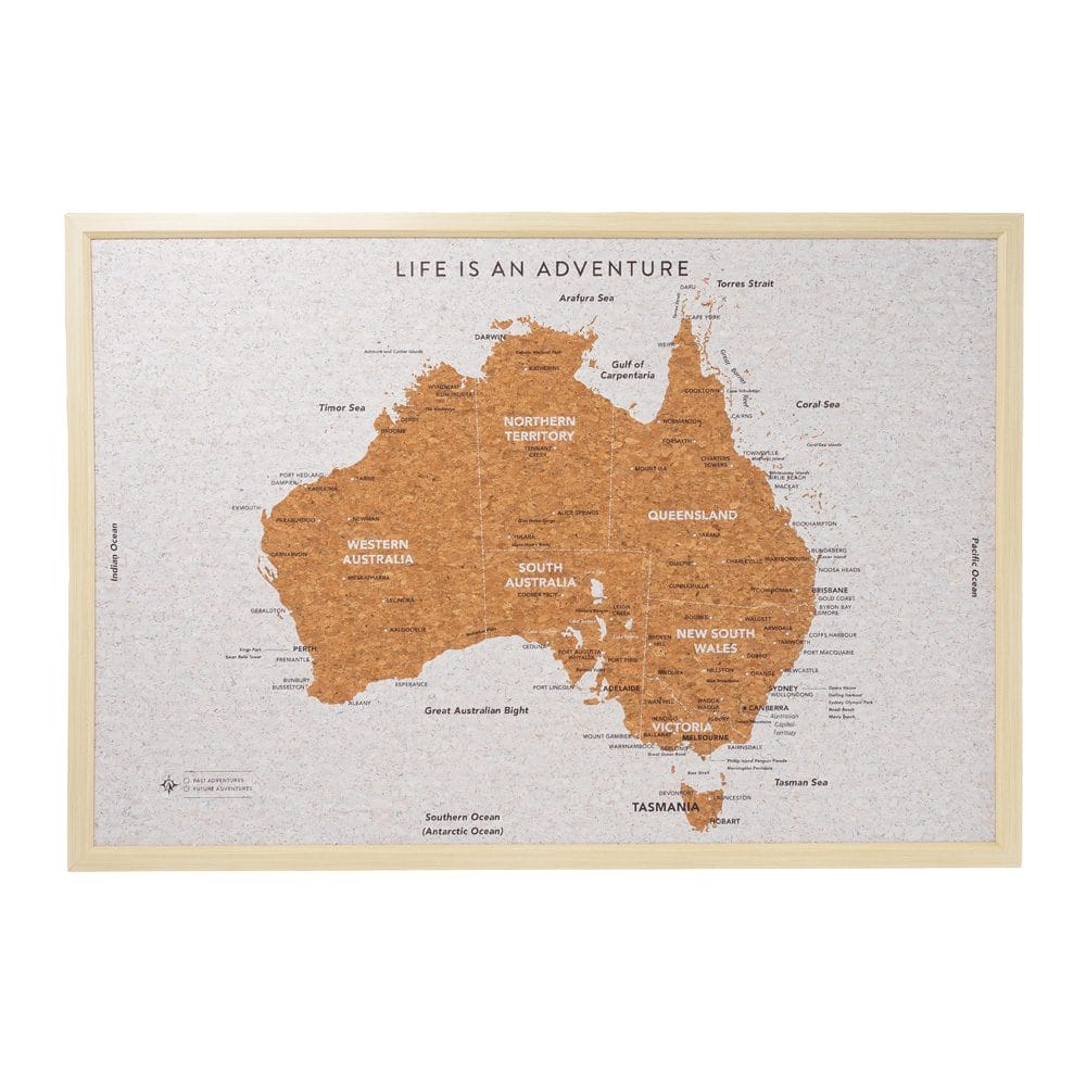 Splosh - Travel Board - Large Map - Australia