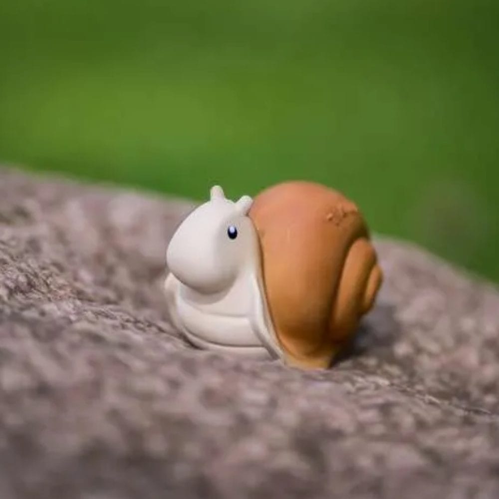 Tikiri Natural Rubber Snail Baby Toy