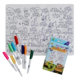 Nourish by Nature - Seek'n'Spot Silicone Mat - Cars and Trucks