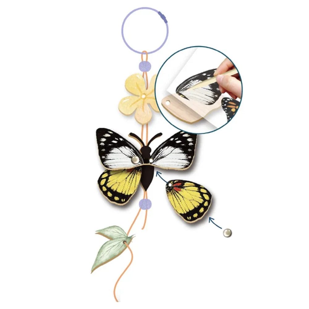 Avenir - Create my Wooden Charm - Butterfly