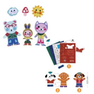 Djeco Funky Family magnets DIY craft kit for kids