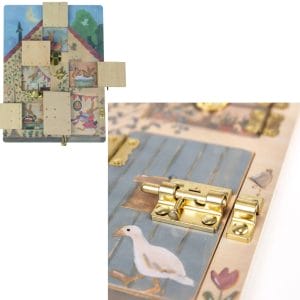 Egmont Rabbit House latch board wooden activity toy for kids