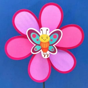 butterfly windmill outdoor garden spinner toy