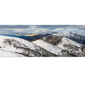 Lotje McDonald 1000 Piece Jigsaw Puzzle – Mount Feathertop Stormy Sunset Alpine NP