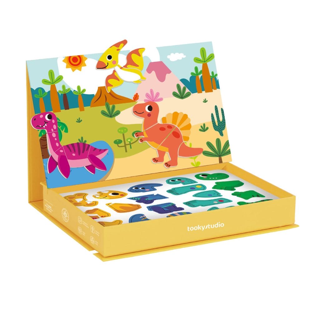 Tooky Toy - Magnetic Play Box - Dinosaur