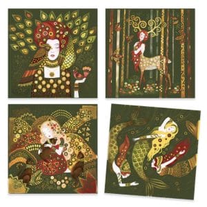 Djeco Klimt scratch art set kids gold reveal activity