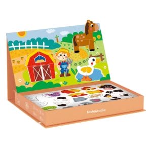 Tooky Toy Magnetic Play Box – Farm