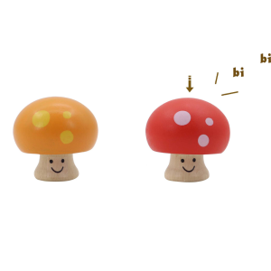 Kaper Kidz Wooden Squeaky Smiley Mushroom