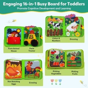 My First Farm Busy Book – Toddler Learning Activity