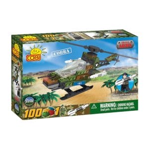 COBI Small Army Cobra Military Helicopter Construction Set – 100 Piece Kit