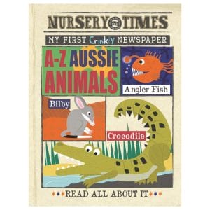 Nursery Times Crinkly Newspaper – Aussie Animals (A–Z)