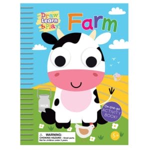 Wonderbox Workshop Draw, Learn and Play – Farm On-the-Go Activity Book