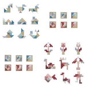 Kaper Kidz Calm and Breezy Tangram and Tetris Puzzle