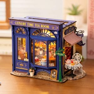 Robotime Rolife – DIY Miniature House – Leisure Time Tea Room