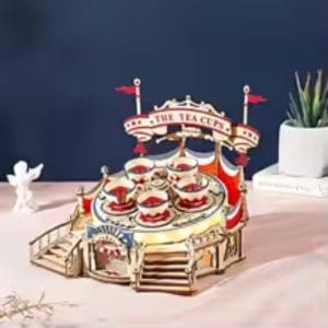 Robotime ROKR – Tilt-A-Whirl Tea Cups