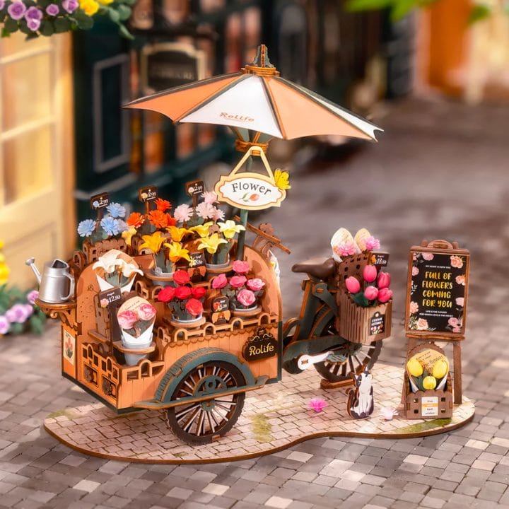 Robotime Rolife Blossom Cart