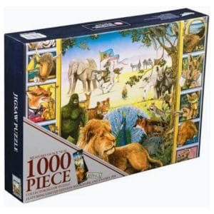 Ikon Animalia Book Cover 1000 piece collector jigsaw puzzle by Graeme Base