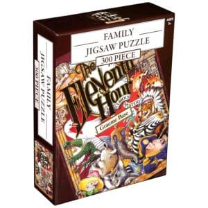 Ikon The Eleventh Hour book cover 300 piece jigsaw puzzle by Graeme Base