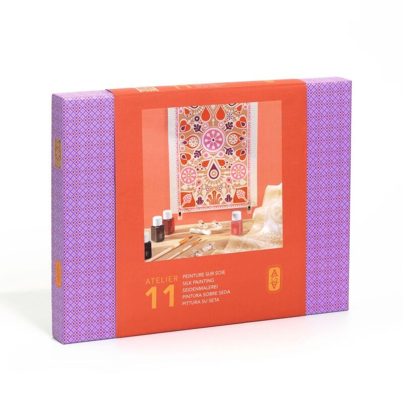 Djeco Atelier 11 Floral silk scarf painting kit