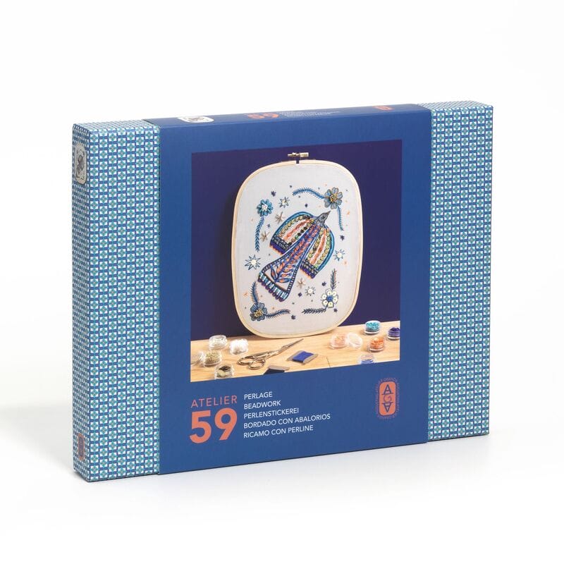 Djeco Atelier 59 Bird Beadwork Embroidery Kit