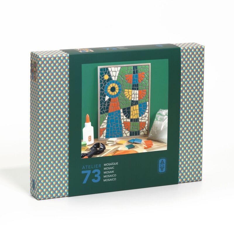 Djeco Atelier 73 Abstract Bird Mosaic Art Kit